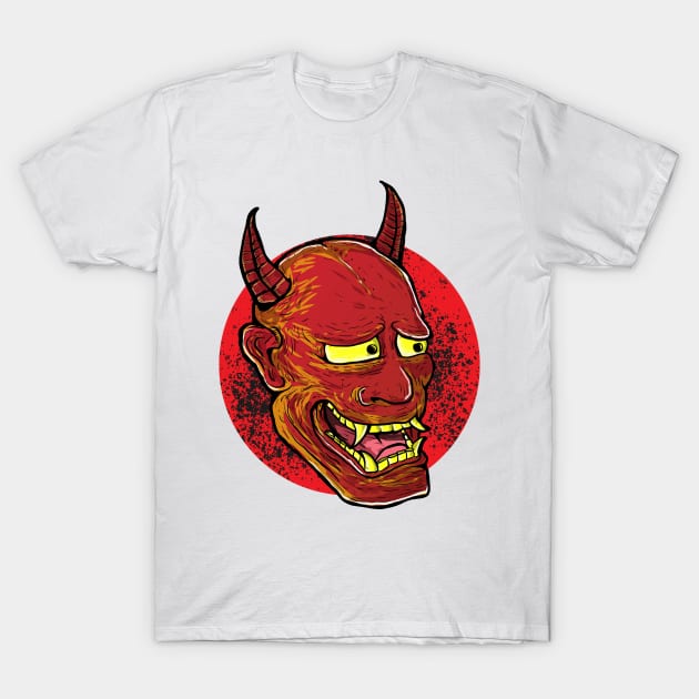 Red Hannya T-Shirt by DeathAnarchy